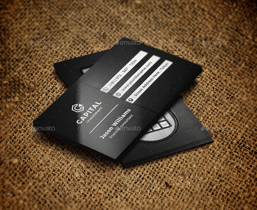 Safe Box Code Lock Business Card, Print Templates GraphicRiver